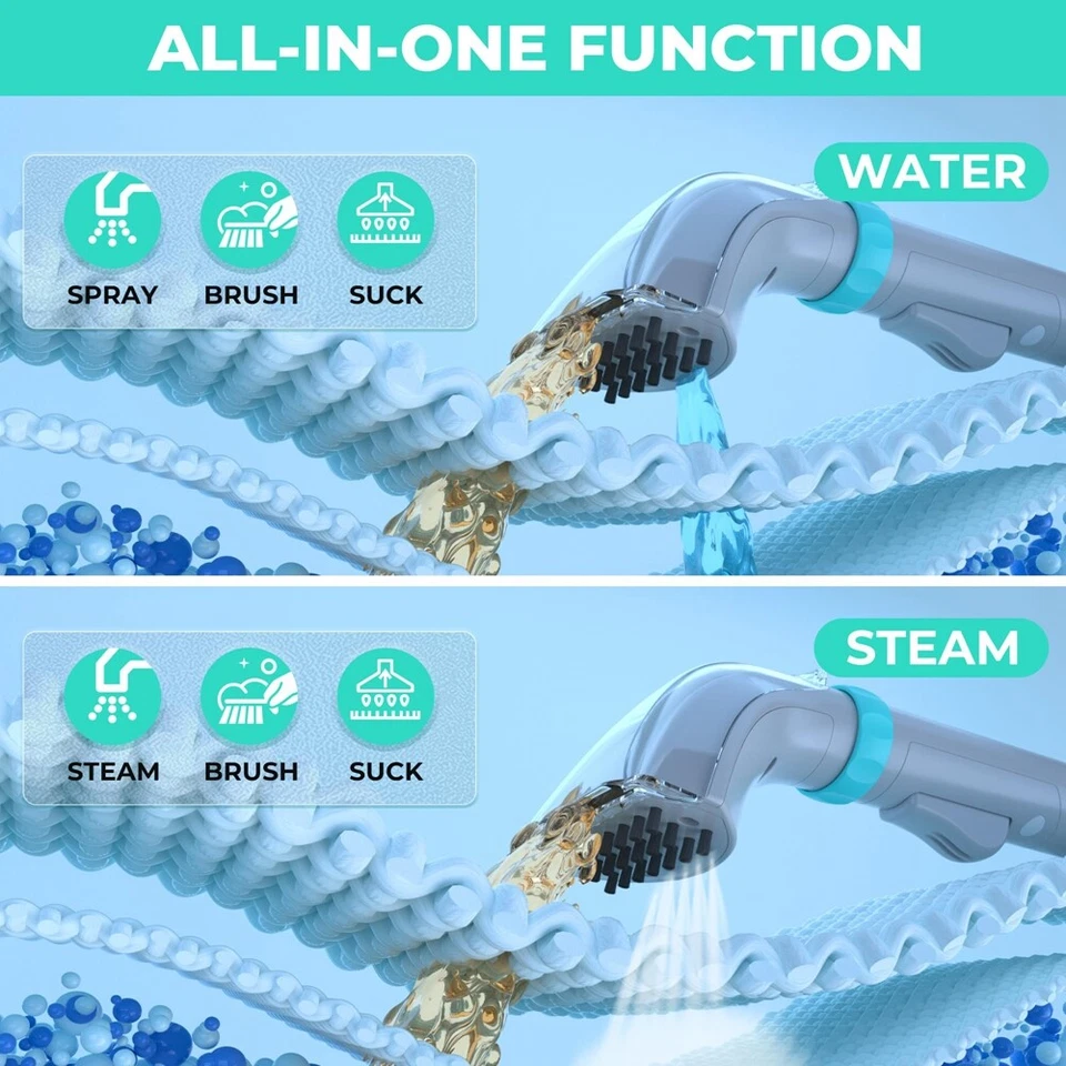 HAUSHOF Steam Portable Carpet and Upholstery Cleaner Deep Couch Cleaner Machine - Image 2 of 4