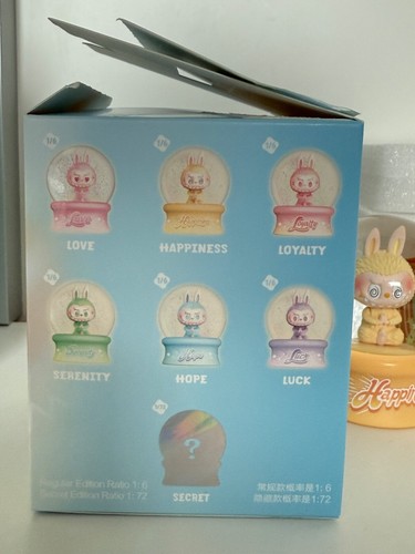 Pop Mart Big Into energy Labubu Snow Globe Crystal Ball Unboxed Happiness - Picture 7 of 8