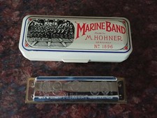 Marine Band Harmonica No. 1896 by M. Hohner