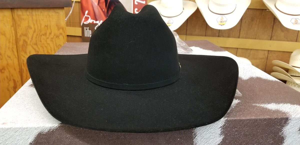 Resistol Cowboy Hat - Black - 7 5/8 - Pure Beaver | eBay