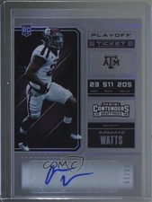 2018 Contenders Draft Picks College Playoff Ticket 9/15 Armani Watts Auto p3w