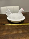 Indiana Milk Glass Vintage Hen On a Nest Covered Candy Dish