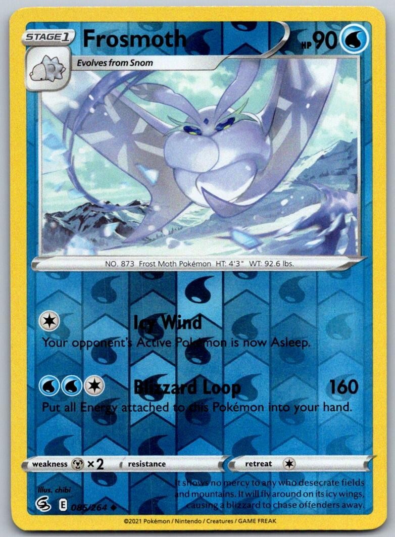 Frosmoth 085/264 Uncommon Fusion Strike Pokemon Reverse Holo Near Mint
