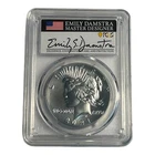 2021 -Peace Silver Dollar- PCGS- MS70- FDOI- Emily Damstra Signed 8A