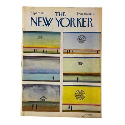 The New Yorker Full Magazine September 25, 1971 Saul Steinberg Cover