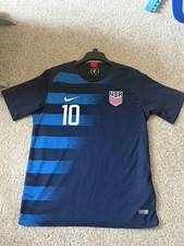Nike USA #10 Pulisic Men's Dri-FIT USMNT Soccer Jersey Size Large Blue 2018/2019
