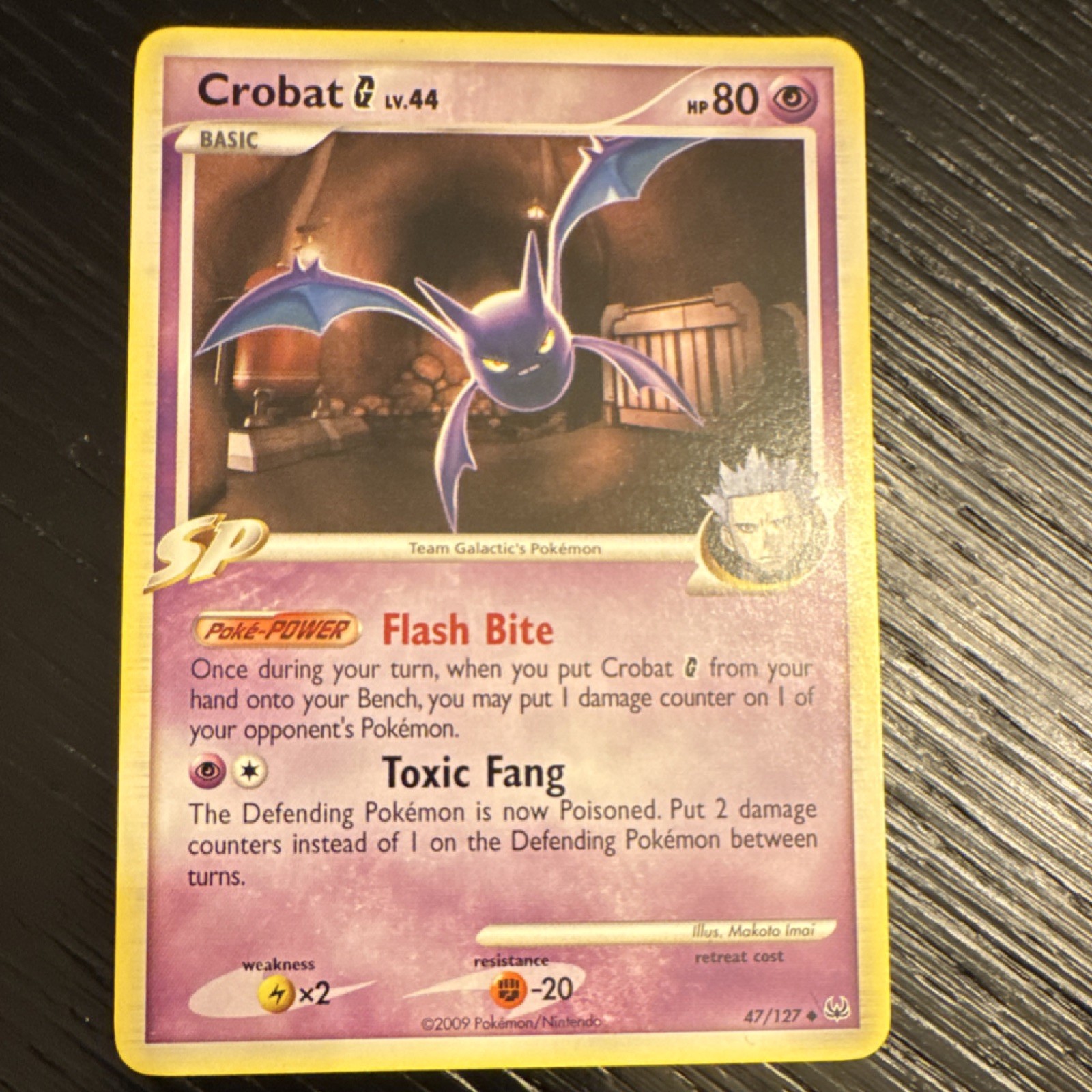 Pokémon TCG Crobat G Platinum 47/127 Regular Uncommon Basic 80HP English