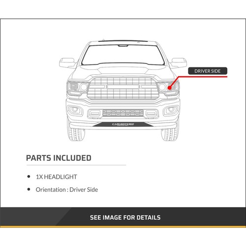For Jeep Grand Cherokee Headlight 2014-2016 Driver Side w/ Bulbs CAPA CH2502247 - Picture 4 of 5