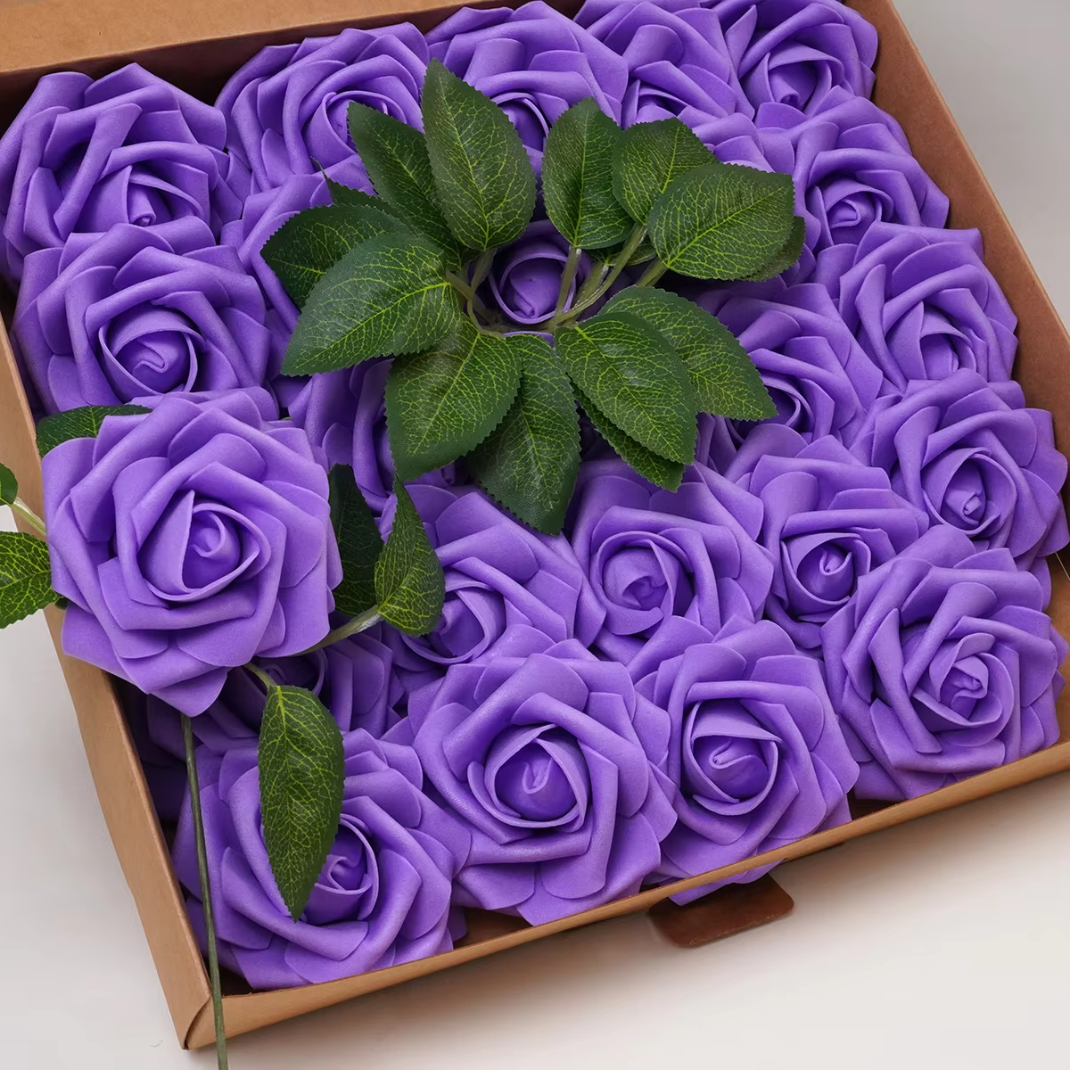 500 Pcs Large 6CM Artificial Flowers Foam Rose Heads Wedding Party ...