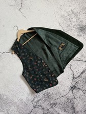 Lodenfrey Traditional Virgin Wool Bavarian Alpine Floral Hunting Waistcoat/Vest