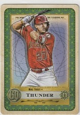 2019 Topps Gypsy Queen #TOTD5 Mike Trout Tarot of the Diamond Angels HOF