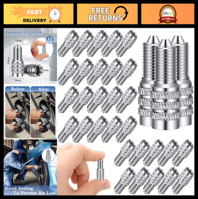32 Pcs Double Seal Valve Stem Caps for Cars, Trucks, RVs & Trailers - High Press