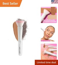 Versatile Kabuki Brush for Liquid, Cream & Powder - Eco-Friendly Precision Tool