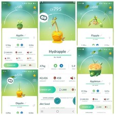 Shiny Applin, Dipplin, Flapple, Appletun, Hyd...