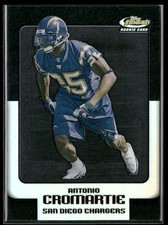Antonio Cromartie 2006 Finest #148 Black Refractor RC San Diego Chargers #/99