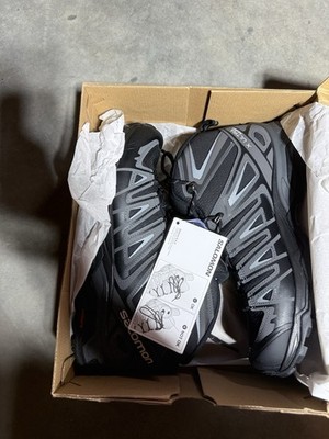 Salomon X Ultra Pioneer MID CSWP Men's Hiking Boots Black Grey US Size 9