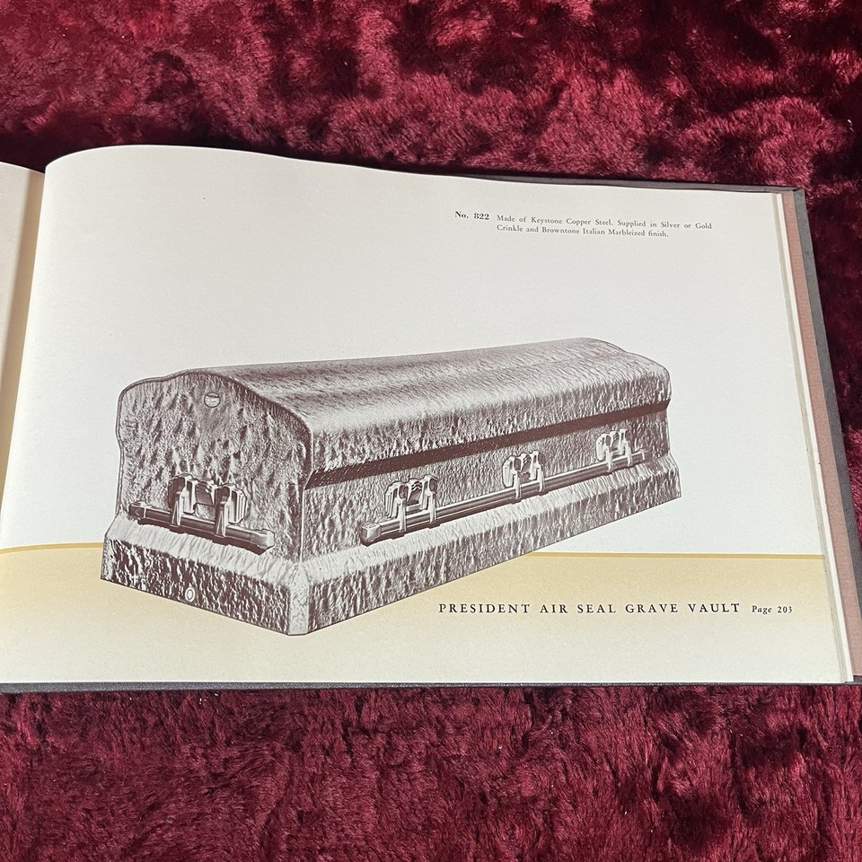 1937 National Casket Catalog Syracuse NY Funeral Embalming Undertaker