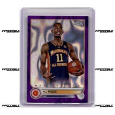 2022 Topps Chrome McDonald's A/A - Purple Lava #55 MJ Rice Rookie /299