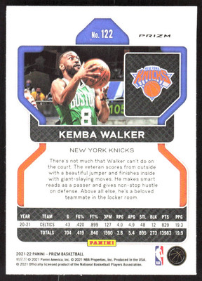 Kemba Walker rc 初年度 silver prizm psa10 2022-23 Panini Prizm
