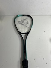 Dunlop Squash Racket Power Drive Aerodynamic Wide body Alloy Mid Plus 4 3/8 Grip