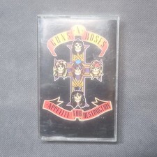 Guns N' Roses Appetite for Destruction Cassette Rock 1980s Geffen Clear