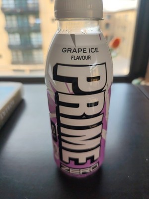 Prime Electrolytes Hydration Drink Grape Ice Zero, 500ml BBE 05/2027 UK Edition 
