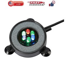 LED Aquarium Bubbling Stone Disk, 2 Inch Fish Tank Bubbler