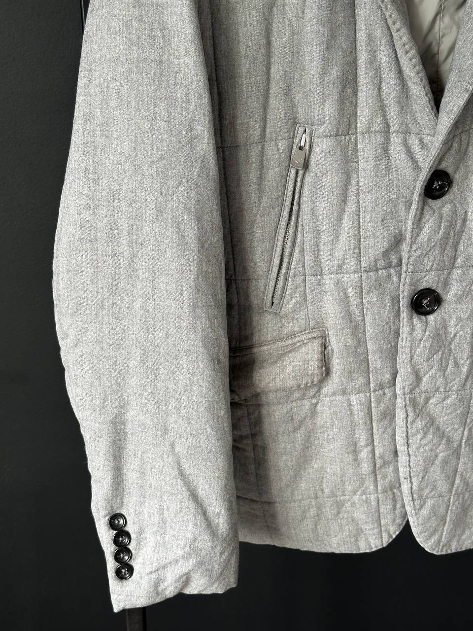 Montecore Wool Leather Double Breasted Lined Down… - image 6