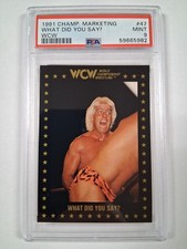 1991 Championship Marketing WCW Ric Flair Wrestling Card PSA 9 Horsemen 4 WWE