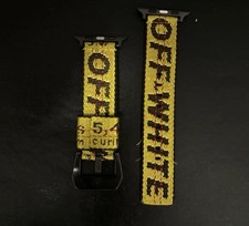 Off-White. Apple Luxury Watch Band - YELLOW. 42/44/45/49 mm Compatible.  