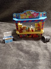 Playmobil Food Stall With Ice Cream Cooler, Drink Machine And Other Snacks.