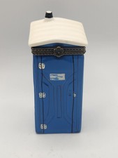 Vintage Ceramic Outhouse Trinket Box Hinged L...