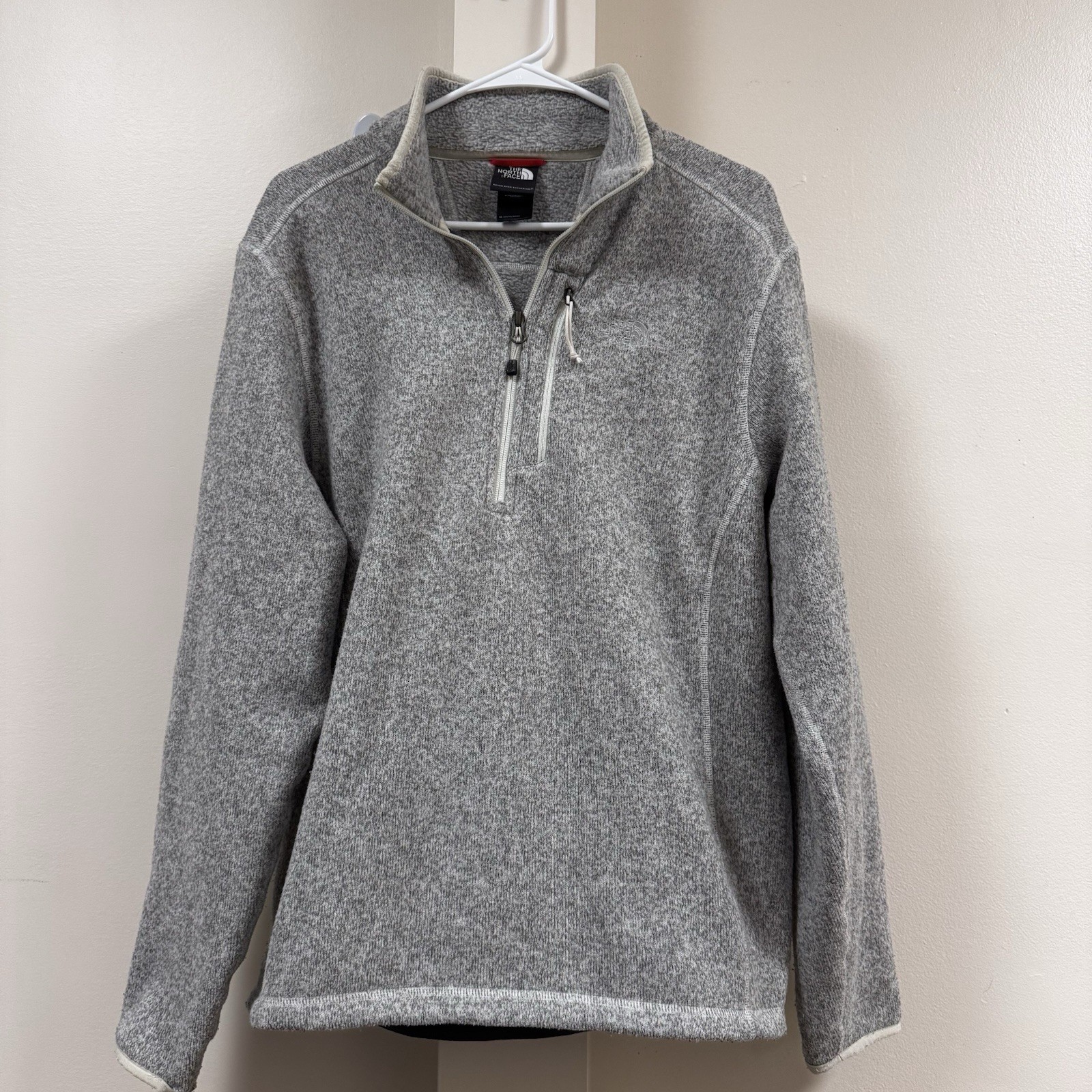 Mens North Face Quarter Zip Fleece Pullover