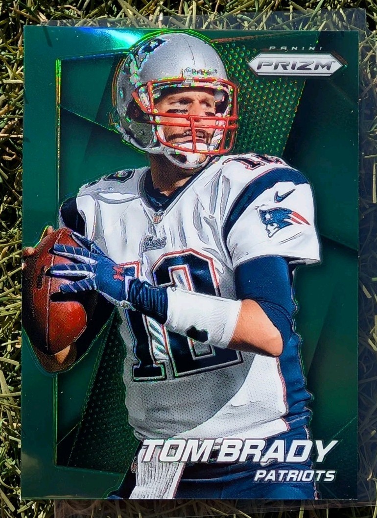 2014 Panini Prizm - Tom Brady #36 Green Prizm