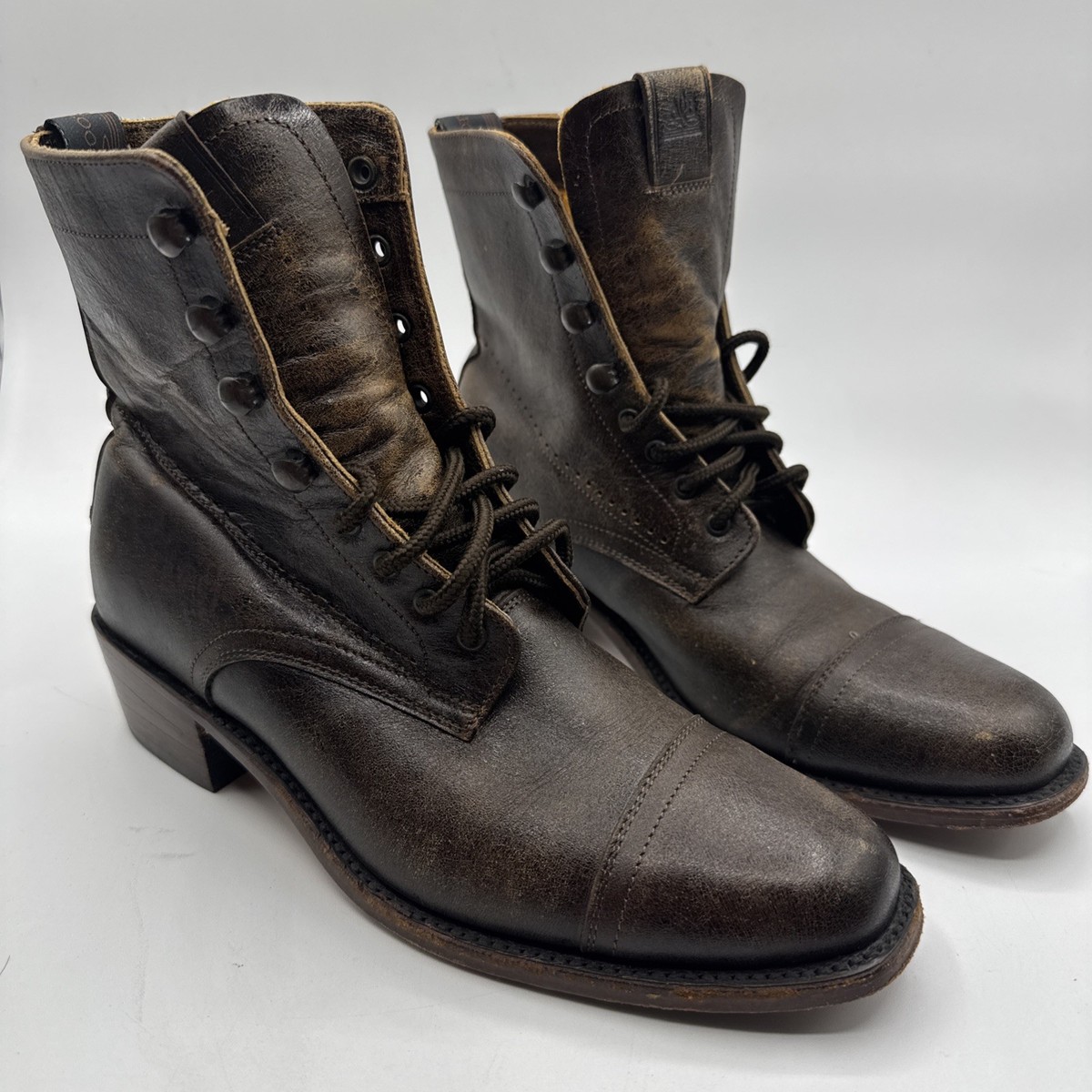 Adams Boots Made by Siete Leguas Western Brown Booties Size 6.5 | eBay
