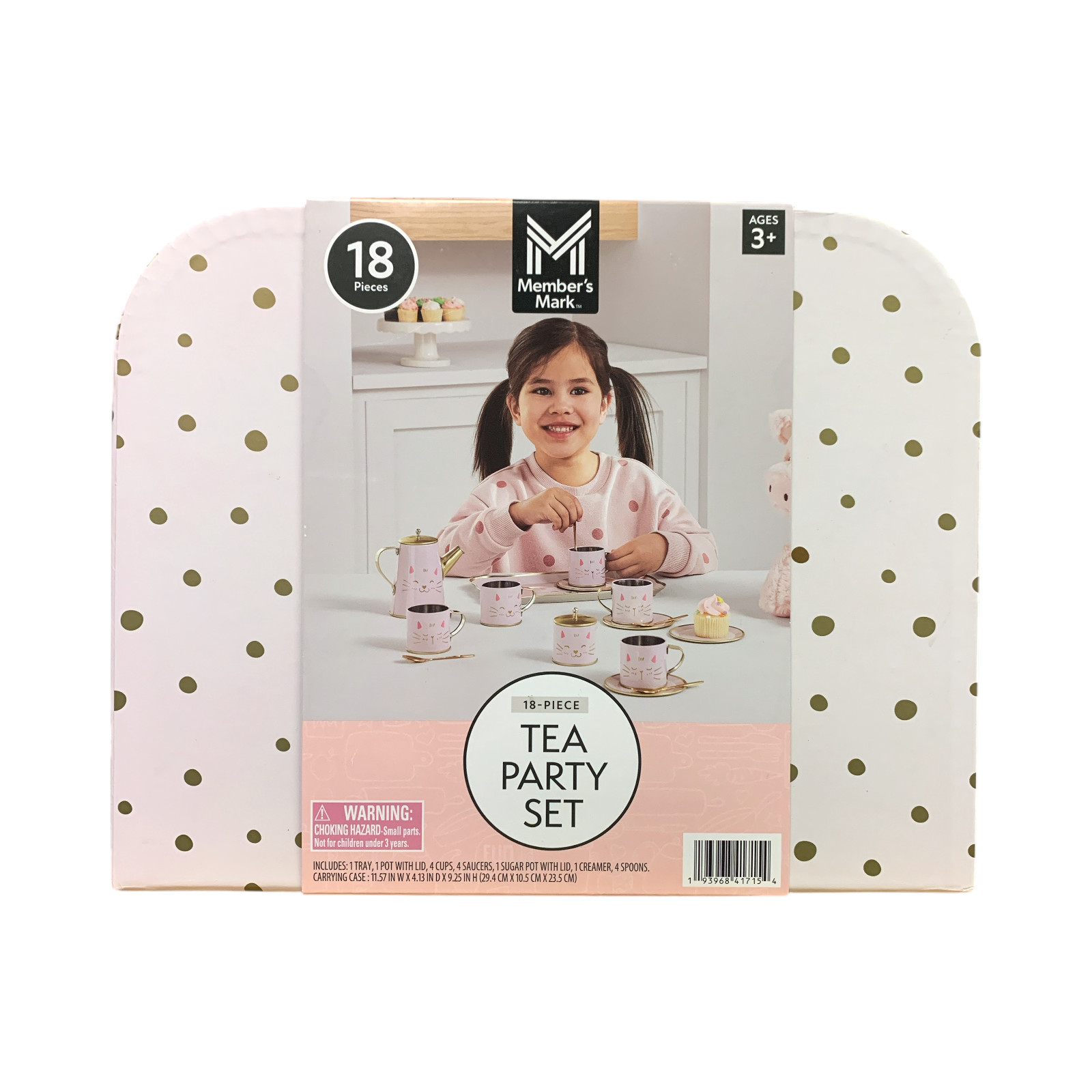 Участники отмечают жестяной набор для чаепития Ролевые игры из 18 предметов с футляром для переноски Кошки 5690₽