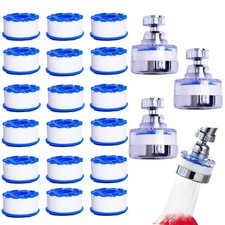 21Pcs Sink Water Filter Faucet With Cartridges, Universal 360  Rotating Kitc...