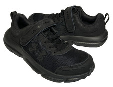 Under Armour Kids Assert 10 AC Black Running Shoes Size 1.5