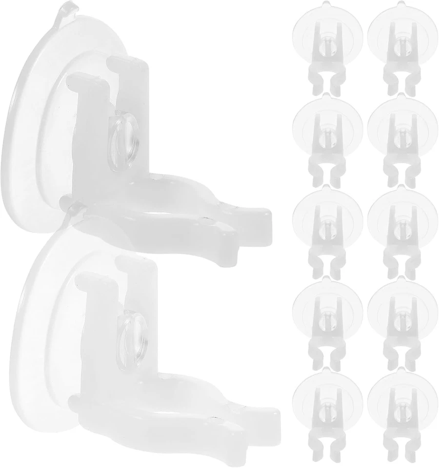 Soportes de ventosa para velas de ventana 12 piezas clips de velas LED sin llama decoración Foto 3 de 4