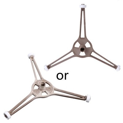 Microwave Oven Triple Arm Support Holders Rotating Rings Roller Guide Stand