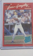 Donruss 1990 Juan Gonzalez Rated Rookie #33 Texas Rangers MLB Baseball Card