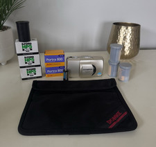 Olympus Stylus Zoom 105 film camera with 9 rolls film  film guard bag
