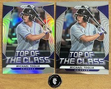 Lot Of 2 Michael Toglia 2020 Prizm Top of The Class - 1 Silver Prizm & 1 Base