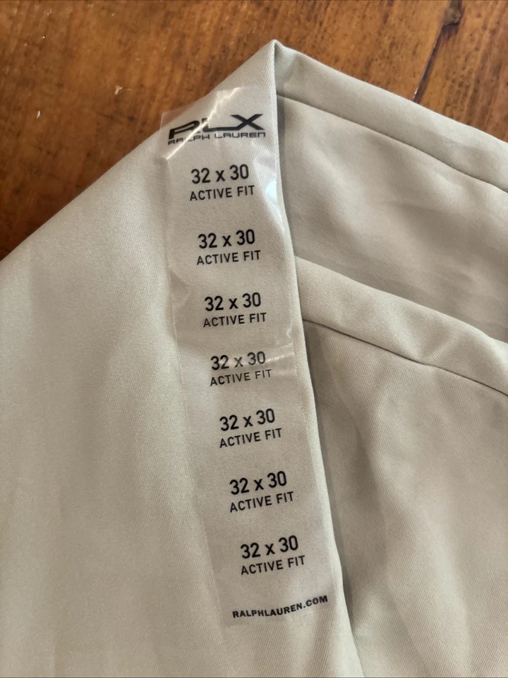 Lote de 2 calças de golfe masculinas RLX 32x30 kahki e azul - Imagem 4 de 4