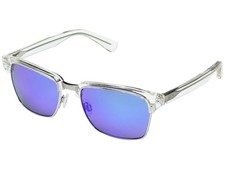 Maui Jim Kawika Polarized Sunglasses 257-05CR Crystal Clear/Blue Retro