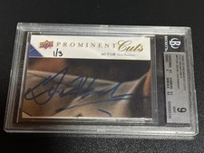 2009 UD Prominent Cuts Gene Hackman on card AUTO signature /3 1st number BGS 9