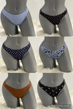 Victorias Secret Pink Logo Cotton High-Leg Thong Panty Underwear. NWT