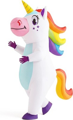 Spooktacular Creations Aufblasbares Einhorn Kostüm Ganzkörper, Fasching, Kinder