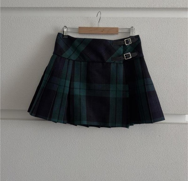 Women Wool Skirt Black M
