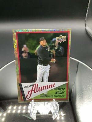 2026 Upper Deck Tiger Woods Acclaimed Alumni Gold Holo Foil Gem Beauty  